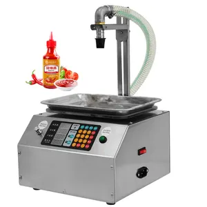 Semi automatic ice cream water liquid honey juice sauce soft drink tomato paste filling machine