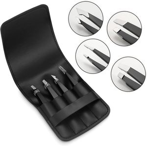SZELES ensemble de pinces à sourcils professionnelles en acier inoxydable grande précision écharde de poils du visage outil de beauté pour l'épilation des poils incarnés - Product Image 3