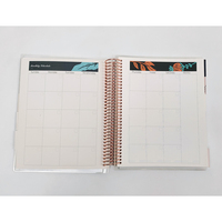 Cahier d'agenda à spirale A4 A5 imprimé de logo personnalisé objectif mensuel hebdomadaire planificateur de journal de la vie quotidienne