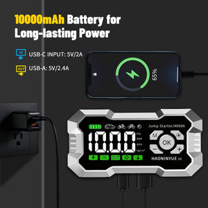 מכונית קפיצה מתנע עם מדחס אוויר, 4000a סוללה קפיצה מכונית, מתנפחים צמיג 150psi, <span class=keywords><strong>12v</strong></span> הסוללה מגבר מכונית קפיצה מכונית - Product Image 4