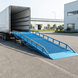 Mobile Towing <strong>Hydraulic</strong> Dock Leveler Yard Forklift Mobile Ramp Container Loading Ramp - Product Image 1