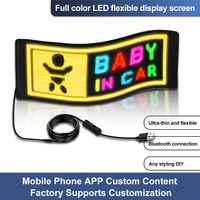 Süper parlak esnek LED sergi ekranı bükülebilir ince matris paneli LED araba reklam şerit Led hareketli mesaj işareti RGB APP