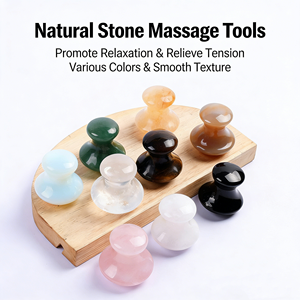 Herramienta Gua Sha de Jade Natural en Forma de Hongo, Masajeador <span class=keywords><strong>Facial</strong></span> de Cuarzo Rosa para el Cuidado de la Piel, con Logotipo Personalizado - Product Image 4