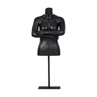 Mannequin Buste Sportif Complet en Fibre de Verre, Présentoir Haut de Gamme pour Vêtements Hommes et Femmes