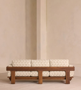 Moderno tre posti <span class=keywords><strong>in</strong></span> legno divano da giardino Set mobili da <span class=keywords><strong>esterno</strong></span> per Hotel a casa o per il tempo libero per cortile o soggiorno - Product Image 6