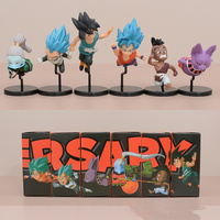 Figurines Manga Figurines de Dragon Volant Goku Buu Vegeta Cellule Piccolo PVC, Figurines d'Anime, 30e Anniversaire, 6 Pièces/Ensemble