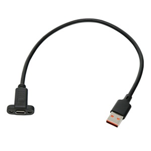 <b>Usb</b> <b>To</b> Type <b>C</b> Female Extension <b>Cable</b> 5A Fast Charging With Screw Holes For Mounting - Product Image 2