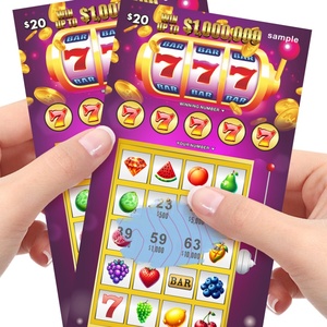 Billets de loterie à gratter en gros : Personnalisation de haute qualité adaptée à vos besoins, faible MOQ, pour le secteur de la loterie - Product Image 1