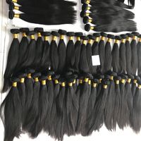 Extensions de cheveux humains super double drawn, lisses, alignées sur la cuticule, cheveux vierges birmans, tissage de cheveux, best-seller