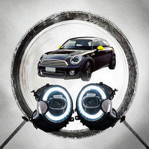 VLAND Nouveaux phares LED 100W 12V 6000K pour <span class=keywords><strong>Mini</strong></span> <span class=keywords><strong>Cooper</strong></span> R55 R56 R57 R58 R59 2007-2013 Animation dynamique à démarrage - Product Image 5