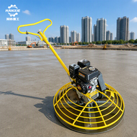 Ponceuse à béton autotractée de 1 mètre à moteur thermique avec boîte de vitesses, haute efficacité, type poussé à la main, truelle mécanique
