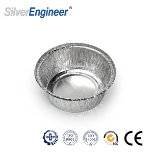 <span class=keywords><strong>Barquette</strong></span> jetable en <span class=keywords><strong>aluminium</strong></span> coloré, petite et <span class=keywords><strong>ronde</strong></span>, pour la cuisson de gâteaux - Product Image 5