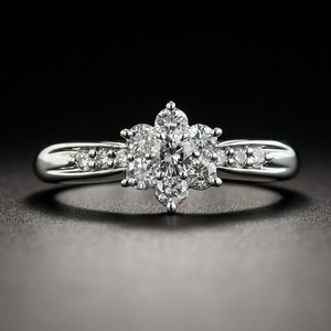 Flower Shape Zircon Inlaid Women Ring Romantic Proposal Daily Banquet Hand Jewelry - Product Image 6
