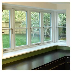 Cửa sổ góc cửa sổ <span class=keywords><strong>T</strong></span>ính năng kiến trúc độc đáo, hai cửa sổ mở nhôm gặp nhau ở góc 90 độ - Product Image 5