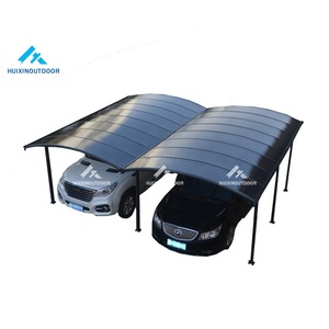 Nouveau style de <span class=keywords><strong>garage</strong></span> préfabriqué en acier portable de type allemand, abri pour 2 voitures en tôle - Product Image 6
