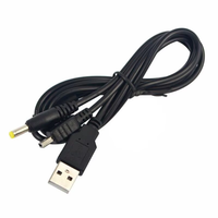 Aksesori Konsol Game 2 In 1 Kabel Adaptor Daya USB untuk Kabel Pengisi Daya Catu Daya PSP 2000 3000