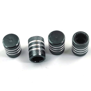 Capuchon de valve en alliage d'aluminium 17 mm, style américain, pour pneus de voiture sans chambre à air, couleurs bleu, noir, rouge, gris - Product Image 2