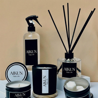 AIKUN Vente en gros de diffuseurs d'arômes écologiques personnalisés avec logo, flacon en verre pour huile aromatique, bâtonnets en rotin, ensemble de diffuseurs pour hôtel et maison