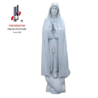 60 cm fait à la main artisanat religieux résine Notre Dame de Fatima Statue polyrésine Art déco Figurine personnalisable pour la décoration de la maison