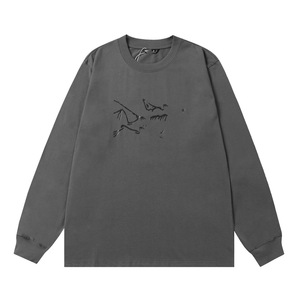 Camiseta informal de manga larga a juego para parejas con estampado de letras Ac de alta calidad a la moda - Product Image 3