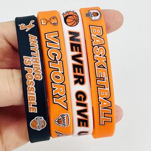 Nouveaux bracelets en caoutchouc de haute qualité, personnalisés, imprimés, gaufrés, résistants à l'eau, écologiques, sportifs, 12 mm - Product Image 6