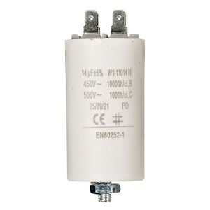 ตัวเก็บประจุ W1 11014n 14uF 450V 500V EN60252 1พร้อมขั้วขั้วปลายขั้ว - Product Image 1