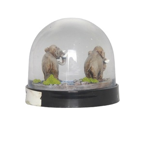 Regali di promozione Personalizzata Resina Forma di Animale Acqua Globo di Neve Zoo Souvenir Elephant Disegno Palla di Neve - Product Image 2