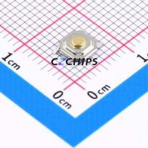 GT-TC084B-H016-L5 Tactile Switch SMD-4P,5.2x5.2mm Switch Single Pole Single Throw Round Button 2.5N Vertical Mount - Product Image 1