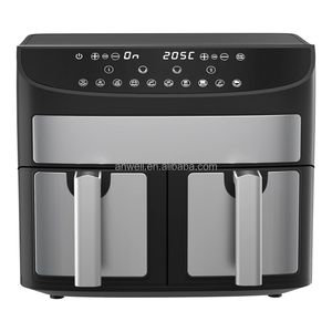 ANWELL <span class=keywords><strong>Friteuse</strong></span> à air <span class=keywords><strong>électrique</strong></span> intelligente avec écran tactile : Grande capacité, double panier, best-seller, design multifonctionnel <span class=keywords><strong>pour</strong></span> la maison - Product Image 4