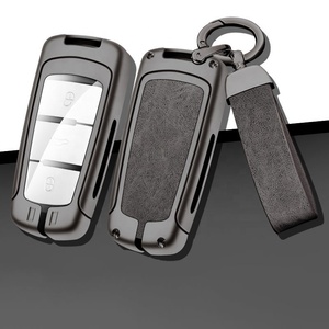 Funda de cuero de aleación de Zinc de alta <span class=keywords><strong>calidad</strong></span> para llave de coche para Volkswagen Vw Cc Passat B6 B7 Passat 3C Cc accesorios de llavero con logotipo de coche - Product Image 1