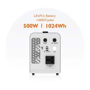 Nueva Estación de Energía Portátil 2025, 1000w 500w 1000wh 2000wh, Batería de Litio Premium, Sistema de Almacenamiento de Energía con Carga Solar HP1500K 1000w - Product Image 4