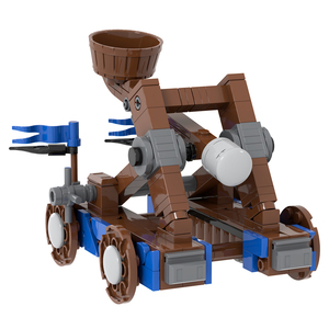 MOC5092 Guerre Militari Veicolo Lancia-Pietre Medievale con Soldati Mattoncini Fai-da-Te Compatibili Giocattoli Educativi per Bambini - Product Image 4