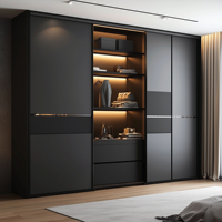 Armoire en acier inoxydable 304 durable de haute qualité OEM ODM antirouille placard de chambre à coucher au design moderne avec placard à vêtements recyclables