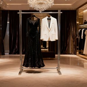 Expositor <span class=keywords><strong>de</strong></span> Acero Inoxidable para Tiendas <span class=keywords><strong>de</strong></span> <span class=keywords><strong>Ropa</strong></span> <span class=keywords><strong>de</strong></span> Hombre y Mujer, <span class=keywords><strong>de</strong></span> Alta Gama, Fácil <span class=keywords><strong>de</strong></span> Montar - Product Image 2