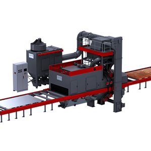 Machine <span class=keywords><strong>de</strong></span> sablage à convoyeur à rouleaux conçue principalement pour le sablage d'objets <span class=keywords><strong>de</strong></span> grande taille - Product Image 1
