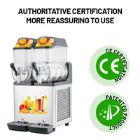 Machine à boissons glacées en acier inoxydable de 12 litres, nouvelle, avec 3 bols pour Daiquiri et 2 réservoirs pour Smoothies/Margaritas