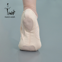 Vente en gros de chaussures de danse à enfiler chaussures de danse à enfiler en toile souple chaussures plates de ballet pour femmes adultes