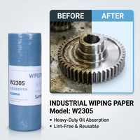 WIPESTAR Hochleistungs-Reinigungstücher Industrielle Vliesstoff-Rolle Blaues Fusselfreies Tuch Kostenlose Musterprobe Individuelle Farbe
