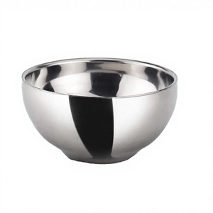 Bol en acier inoxydable de qualité supérieure, finition polie durable, bol de cuisine polyvalent pour servir, mélanger et usage quotidien à la maison - Product Image 1