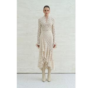 Ready to Ship Elegant <b>Women</b> <b>Skirts</b> LAR LACE FLUTED <b>SKIRT</b> Solid Boho Chic Knitted Ivory Lace Harmony <b>Women's</b> <b>Skirts</b> - Product Image 5