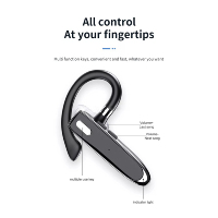 YYK 530 écouteurs d'affaires mains libres casque sans fil mains libres simples pour conduire casques d'appel HD écouteurs Microphone