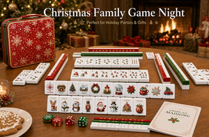 High-End Premium Acrylic Christmas Family Game Holiday Premium Christmas American <b>Mahjong</b> <b>Set</b> for Luxury Gift Market - Product Image 5