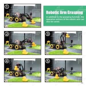 4WD Mechanical Robot Arm Kit Open Source <strong>Code</strong> DIY Ultrasonic Wireless <strong>Smart</strong> Robot Car Robotic Starter Kit - Product Image 2