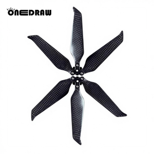 ONEDRAW 8743 Hélices en fibre de carbone à 3 pales pour <span class=keywords><strong>drone</strong></span> Mavic 2 Faible bruit Haute poussée Légères Démontage rapide Longue durée de vol - Product Image 1