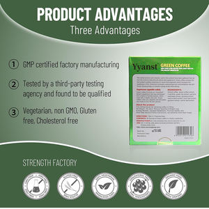 Suplemento para la Pérdida de Peso, Café Verde Slim, Bajo en Calorías, Proporciona Energía, Control del Apetito, Café Verde Vegano Adelgazante - Product Image 5