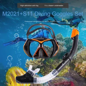<span class=keywords><strong>Set</strong></span> <span class=keywords><strong>Snorkel</strong></span> Anti-Kabut HD Full Dry dengan Aksesori Go-Pro Perlengkapan Menyelam untuk Anak-anak dan Dewasa - Product Image 2