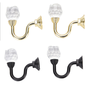 Fantaisie Style Moderne Douche Crochet Mur Rideau Embrasses Accessoires, Verre Rideau Crochets - Product Image 2