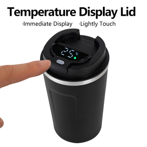 Biểu tượng tùy chỉnh hotcold nhiệt flasks 17Oz cốc cốc với nhiệt độ LED hiển thị thép không gỉ cốc sữa hiện đại cốc cà phê - Product Image 2