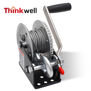 סחירים 600lbs קיבולת ידנית מיני יד <span class=keywords><strong>winch</strong></span> חבל crank wing 26ft קרוון כבל פלדה <span class=keywords><strong>winch</strong></span> - Product Image 4