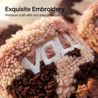 Pantoufles Sherpa personnalisées pour femmes avec logo, multicolores, chaussures d'intérieur douillettes, sandales épaisses en fausse fourrure à bout ouvert, vente en gros